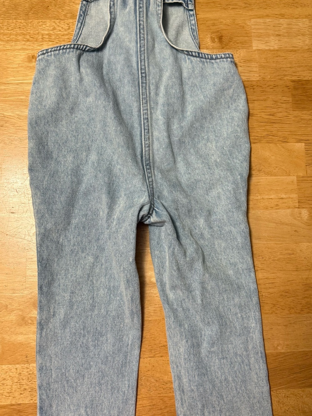 7 For All Mankind Light Wash Embroidered Denim Overalls - Blue - Picture 3 of 5